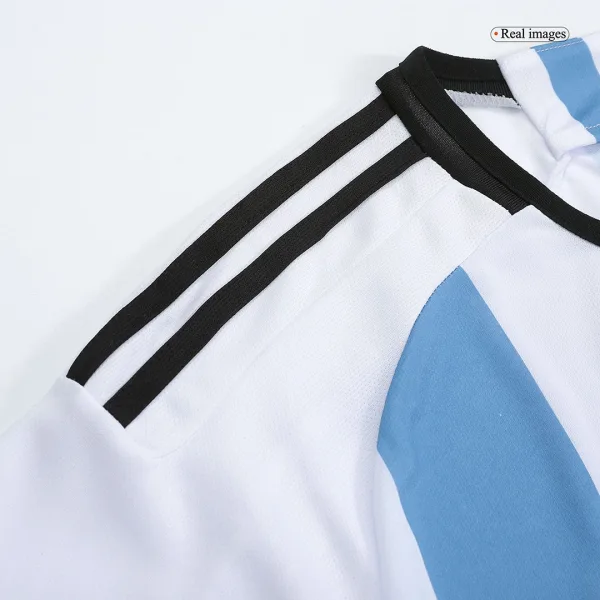 New De Paul 7 Argentina Three Stars Home 2022 Champion Jersey 5