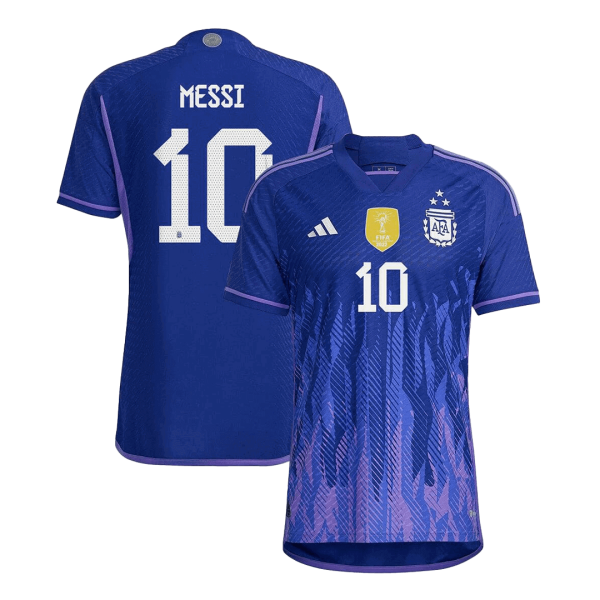 New Messi 10 Argentina Three Stars Away World Cup 2022 Champion Jersey