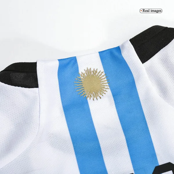 New Messi 10 Argentina Three Stars Home 2022 Champion Jersey 11