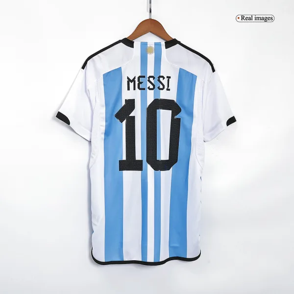 New Messi 10 Argentina Three Stars Home 2022 Champion Jersey 2