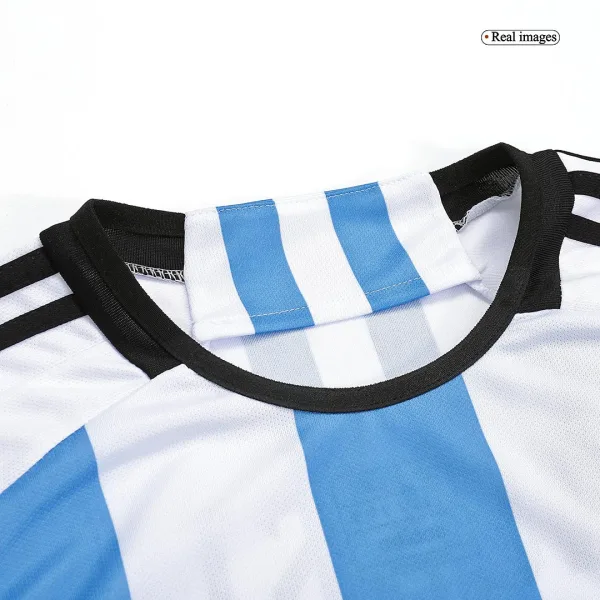 New Messi 10 Argentina Three Stars Home 2022 Champion Jersey 3