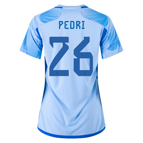 Pedri 26 Spain Away Jersey World Cup 2022 Women