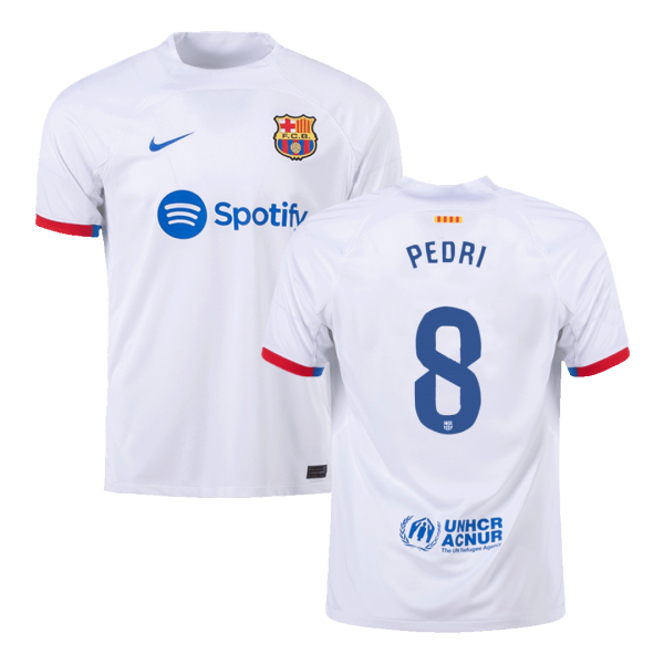 Pedri 8 Barcelona Away Soccer Jersey 2023 24