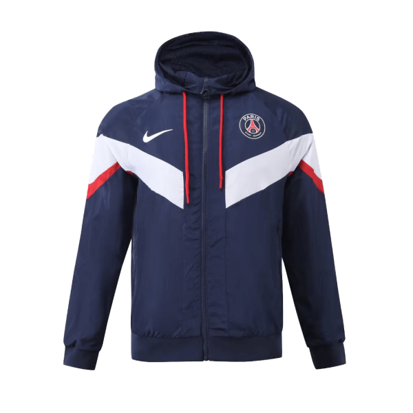 Psg Hoodie Windbreaker Jacket 2023 24 Navy