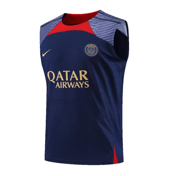 Psg Jerseys Sleeveless Training Kit 2023 24 Navy 4