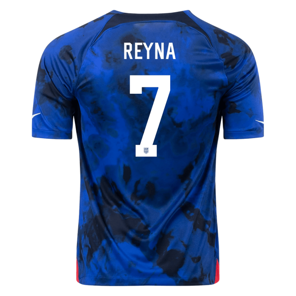 Reyna 7 Usa Away Jersey World Cup 2022