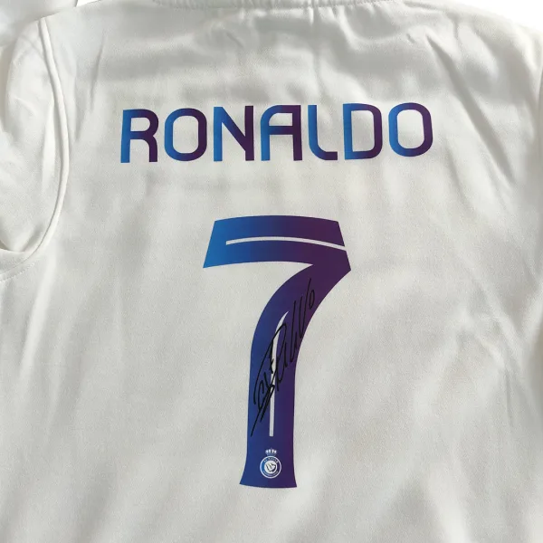 Ronaldo 7 Al Nassr Sweater Hoodie 2023 24 White 2