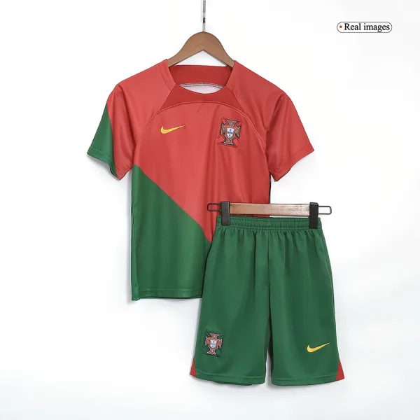 Ronaldo 7 Portugal Home Kids Jerseys Kit 2022 23 7