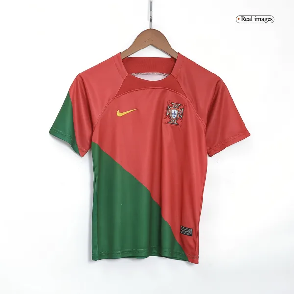 Ronaldo 7 Portugal Home Kids Jerseys Kit 2022 23 8