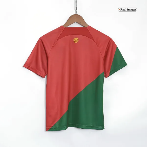 Ronaldo 7 Portugal Home Kids Jerseys Kit 2022 23 9