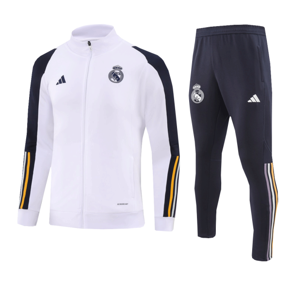 Real Madrid Jacket Tracksuit 2023 24 Kids White