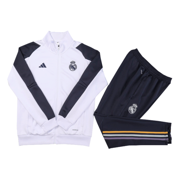 Real Madrid Jacket Tracksuit 2023 24 Kids White 2