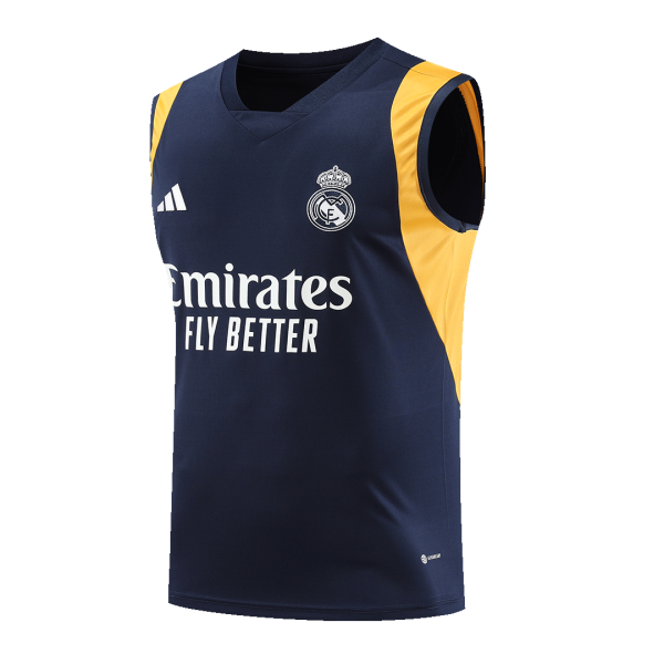 Real Madrid Pre Match Sleeveless Top 2023 24 Navy 2