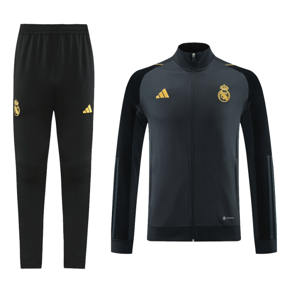 Real Madrid Tracksuit 2023 24 Gray