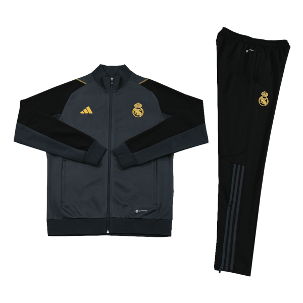 Real Madrid Tracksuit 2023 24 Gray 2