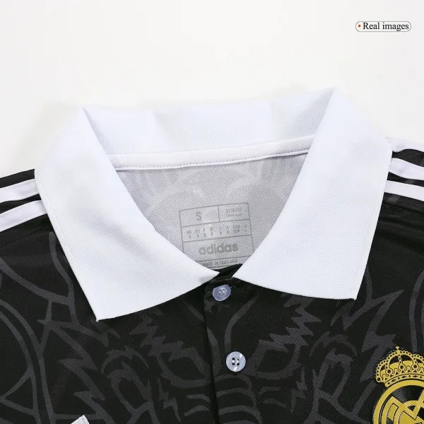 Real Madrid X Chinese Dragon Soccer Jersey 2023 24 Black 4