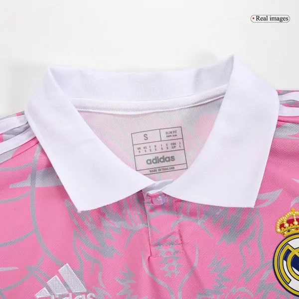 Real Madrid X Chinese Dragon Soccer Jersey 2023 24 Pink 4