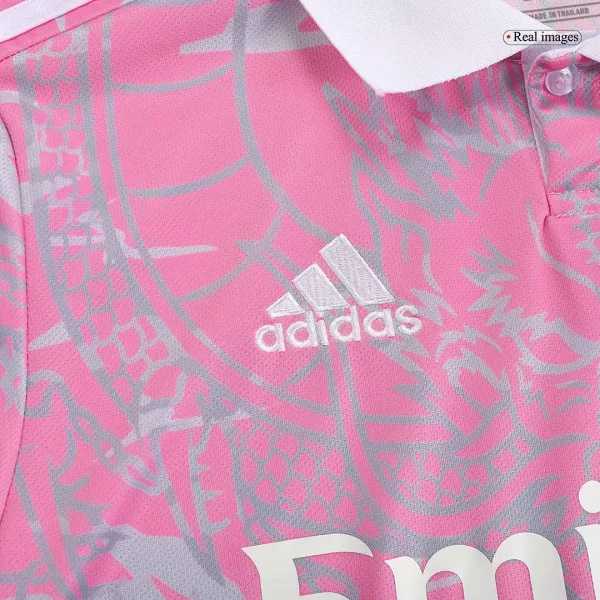 Real Madrid X Chinese Dragon Soccer Jersey 2023 24 Pink 6