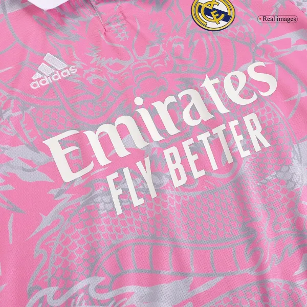 Real Madrid X Chinese Dragon Soccer Jersey 2023 24 Pink 8