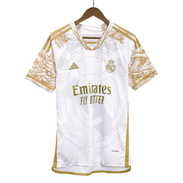 Real Madrid X Chinese Dragon Soccer Jersey 2023 24 White