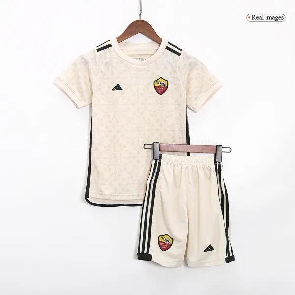 Roma Away Kids Soccer Jerseys Kit 2023 24 4