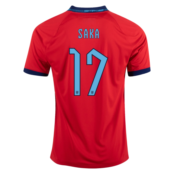 Saka 17 England Away Jersey World Cup 2022