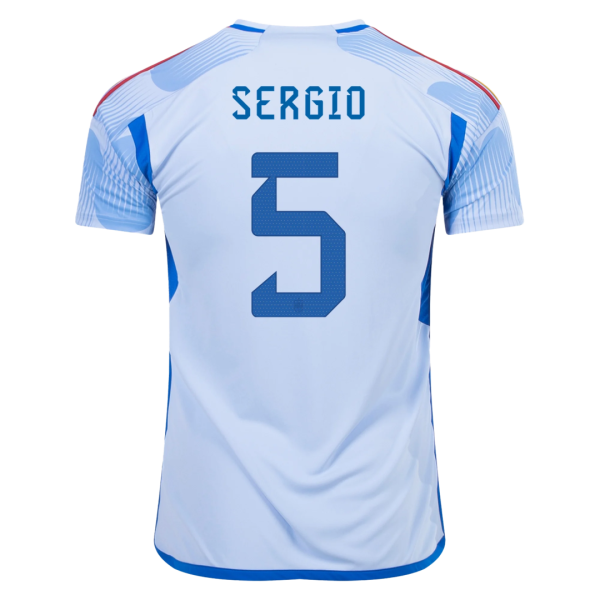 Sergio 5 Spain Away Jersey World Cup 2022