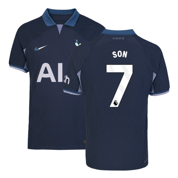 Son 7 Tottenham Hotspur Away Authentic Soccer Jersey 2023 24