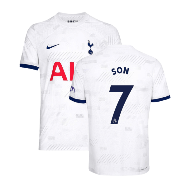 Son 7 Tottenham Hotspur Home Authentic Soccer Jersey 2023 24