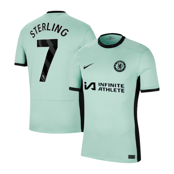 Sterling 7 Chelsea Third Away Soccer Jersey 2023 24