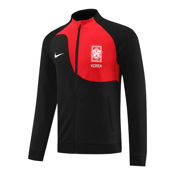 South Korea Track Jacket 2022 23 Black Red 1