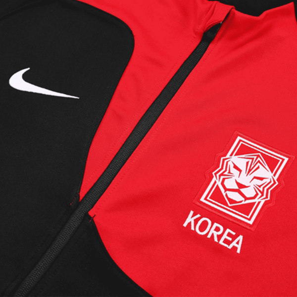 South Korea Track Jacket 2022 23 Black Red 4