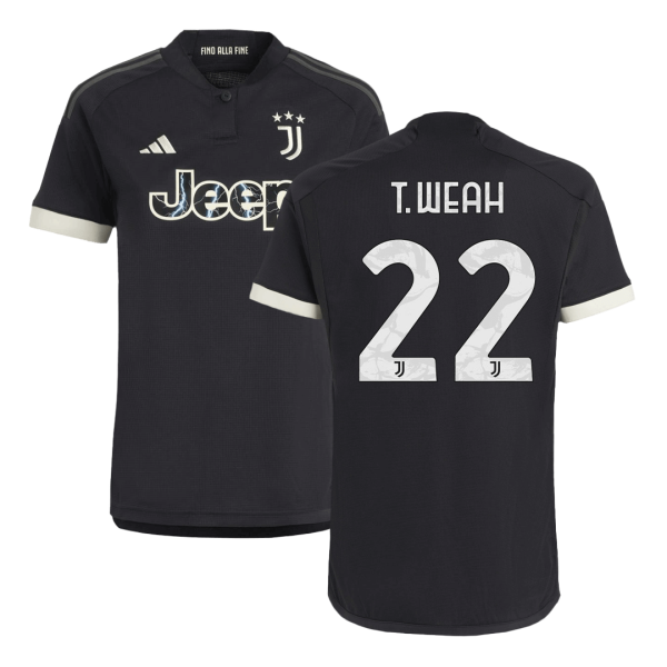 T Weah 22 Juventus Third Away Soccer Jersey 2023 24