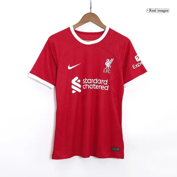 Virgil 4 Liverpool Home Authentic Soccer Jersey 2023 24 3