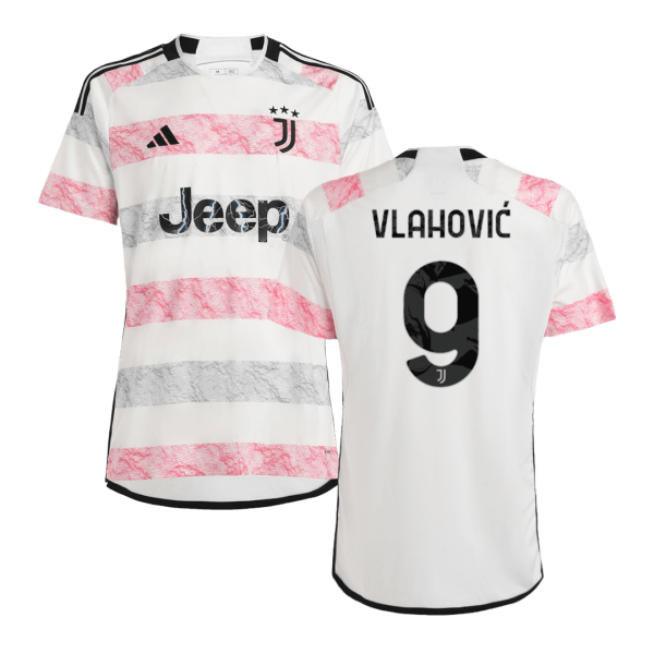 Vlahovi 9 Juventus Away Soccer Jersey 2023 24