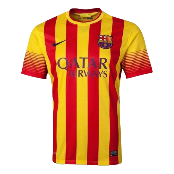 Vintage Soccer Jersey Barcelona Away 2013 14