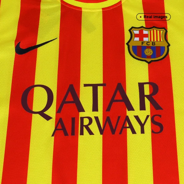 Vintage Soccer Jersey Barcelona Away 2013 14 5