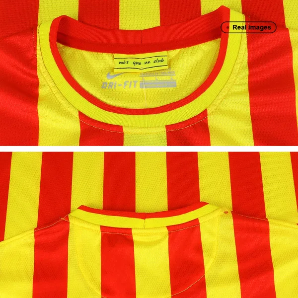 Vintage Soccer Jersey Barcelona Away 2013 14 6