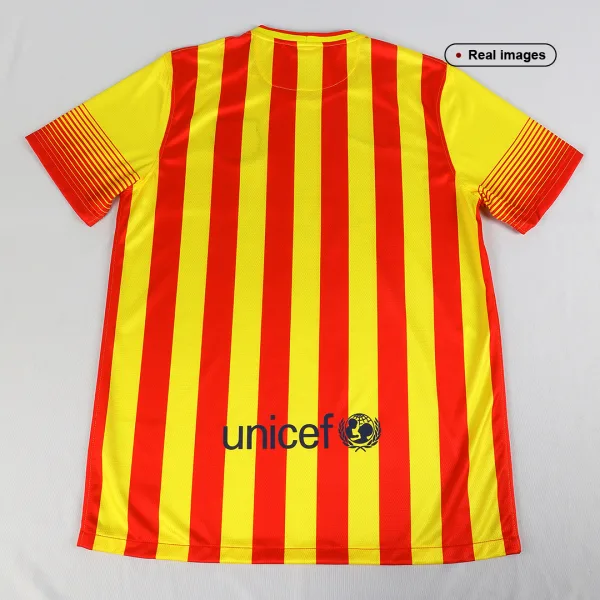 Vintage Soccer Jersey Barcelona Away 2013 14 9