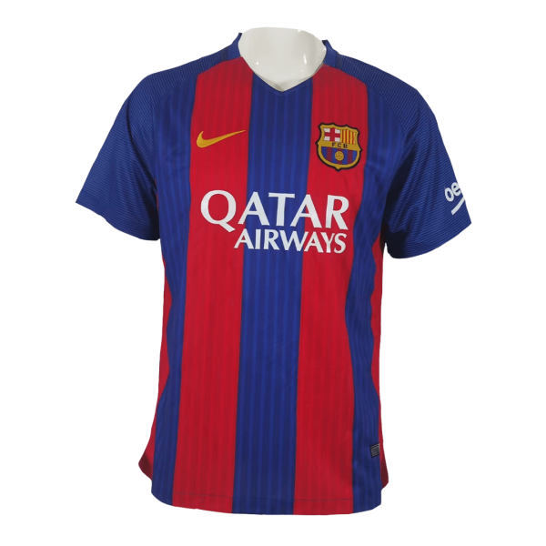 Vintage Soccer Jersey Barcelona Home 2016 17