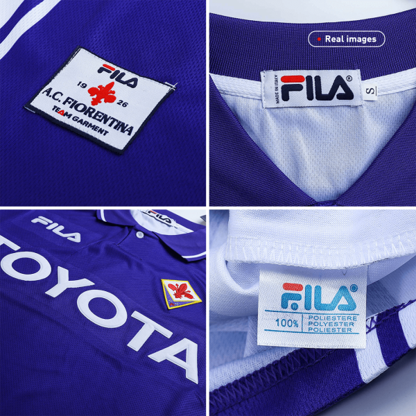 Vintage Soccer Jersey Fiorentina Home 1999 00 5