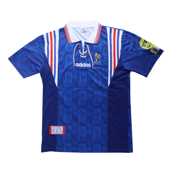 Vintage Soccer Jersey France Home 1996