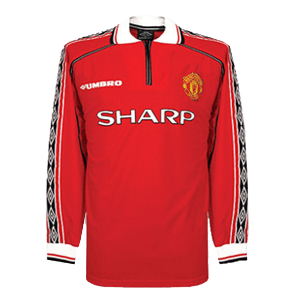 Vintage Soccer Jersey Manchester United Home Long Sleeve 1998 99