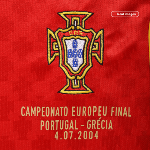 Vintage Soccer Jersey Portugal Home 2004 4