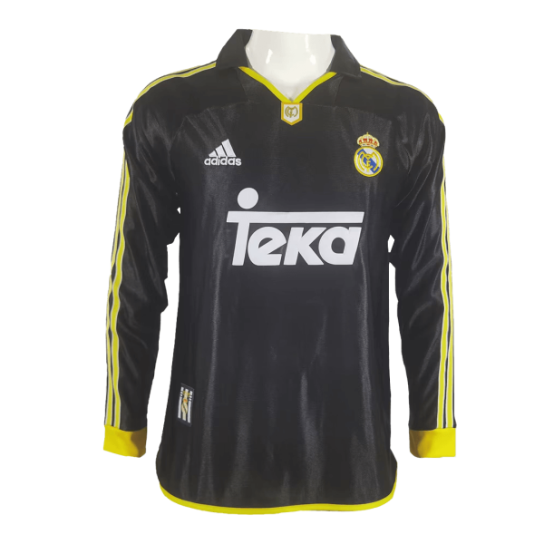 Vintage Soccer Jersey Real Madrid Away Long Sleeve 99 01