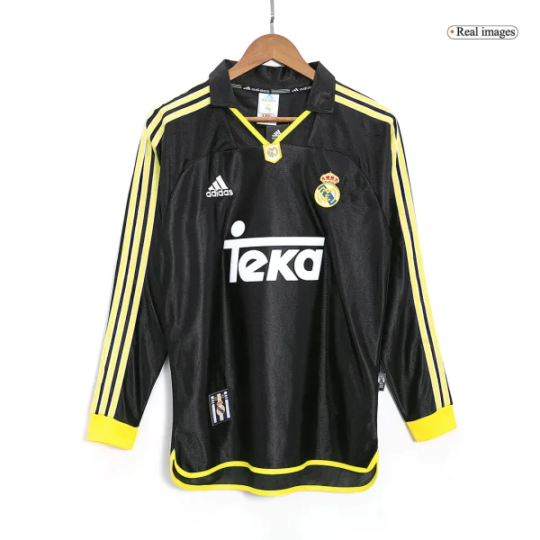 Vintage Soccer Jersey Real Madrid Away Long Sleeve 99 01 2