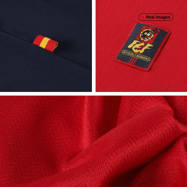 Vintage Soccer Jersey Spain Home 1998 8