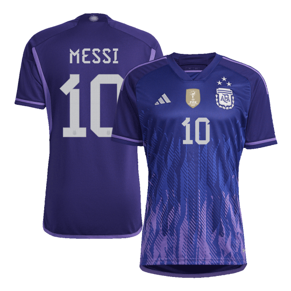 Women S Messi 10 Argentina Three Stars Away Jersey 2022