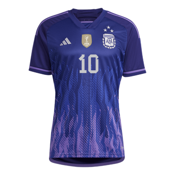 Women S Messi 10 Argentina Three Stars Away Jersey 2022 2