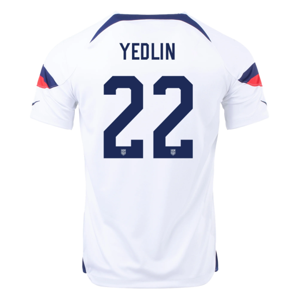 Yedlin 22 Usa Home Jersey World Cup 2022